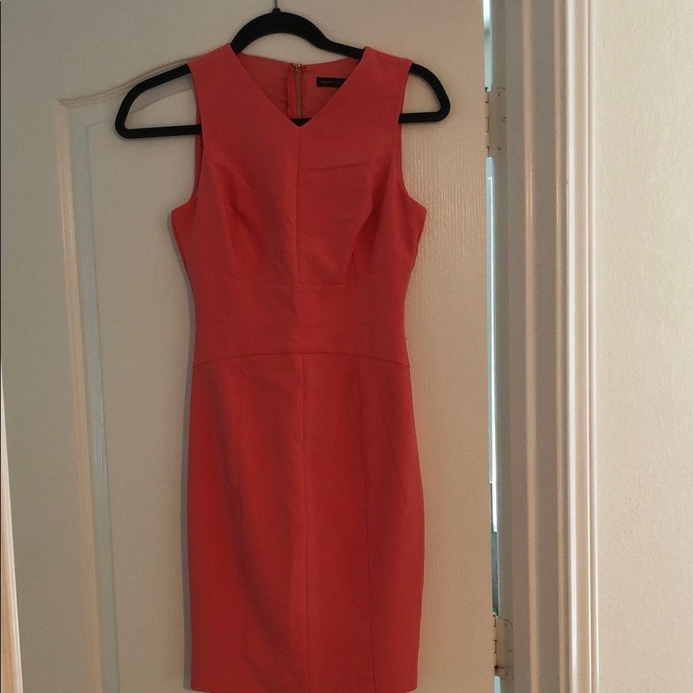 White House Black Market Coral Sheath Dress